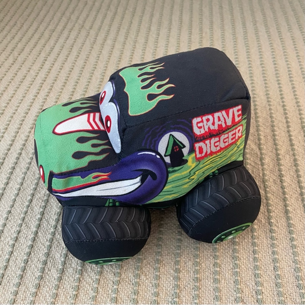 Grave Digger - Monster Jam - Stuffed Truck - Stuffed Animal